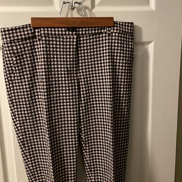 Brooks Brothers “Red Fleece” cropped gingham trousers - Picture 2 of 3